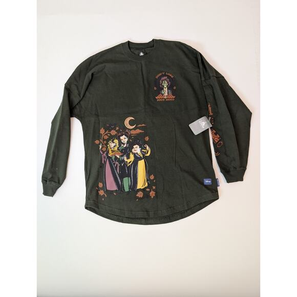 New Disney Hocus Pocus 2 Spirit Jersey Dark Green Adult Size S - Picture 1 of 11